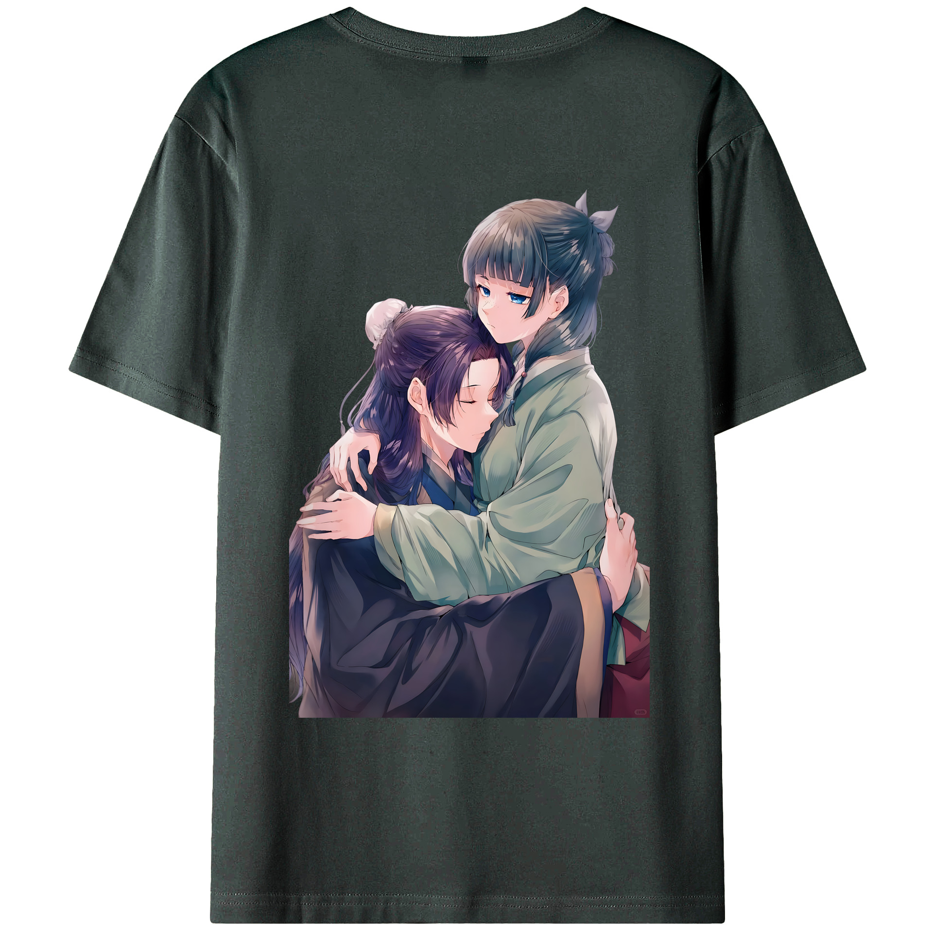 （画像用） 薬屋のひとりごと The Apothecary Diaries 綿100％ メンズ半袖Tシャツ（バックプリント） 通気性